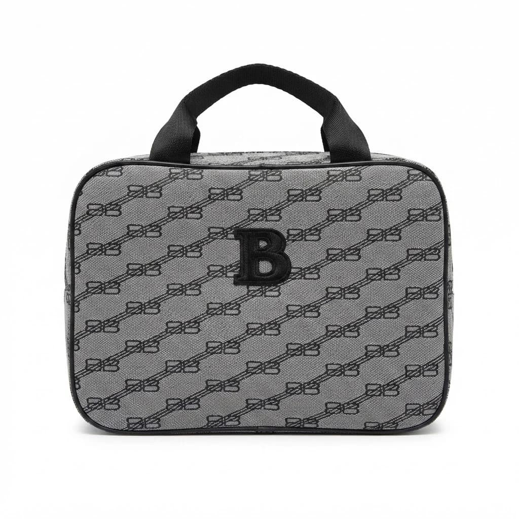 Kosmetik çanta BS82, Boz/Qara, 30x25x12 sm