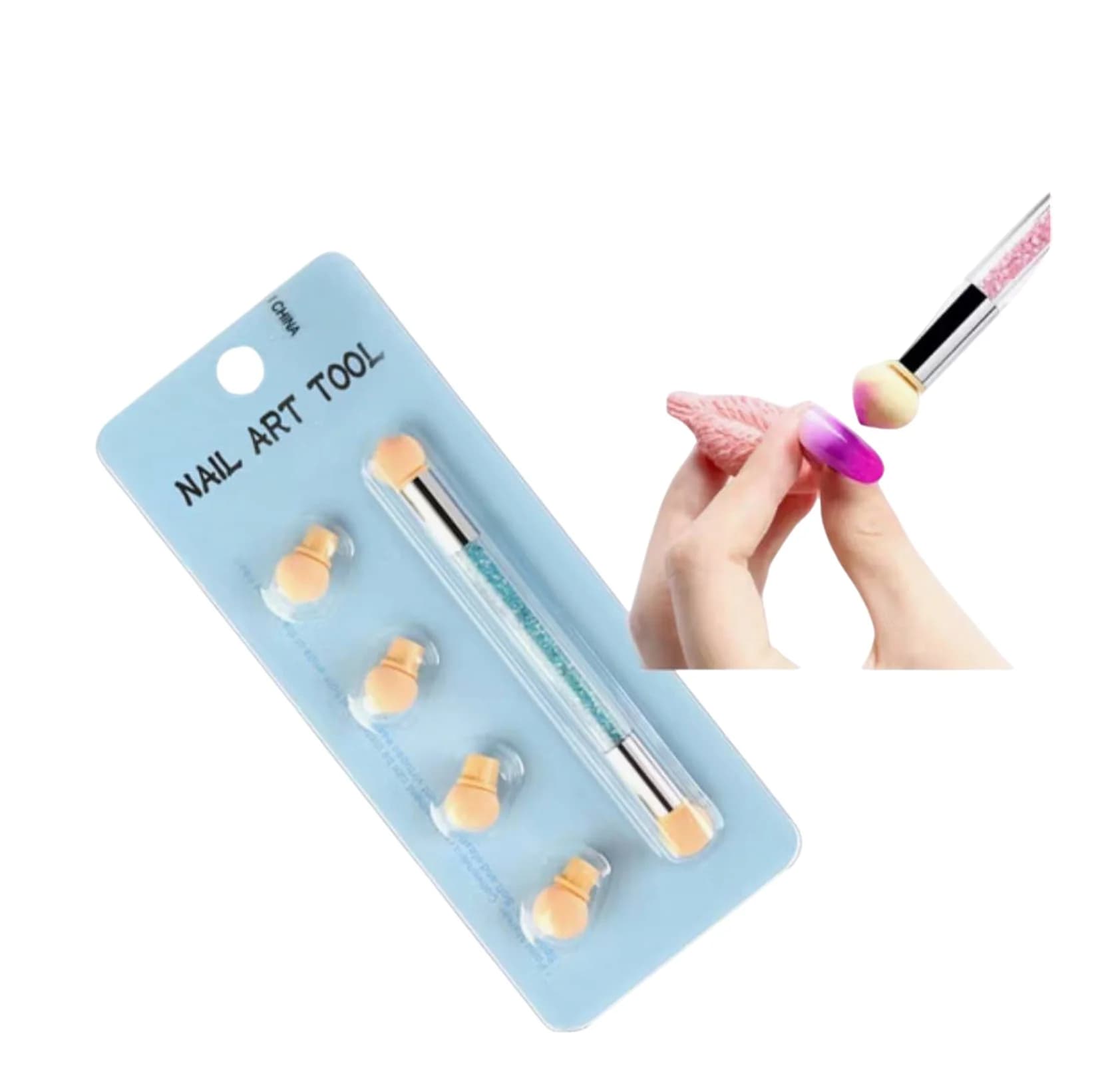 Dırnaq dizaynı üçün ikitərəfli fırça + akril gel-lak Nail Art Tool, məhsul çeşiddə