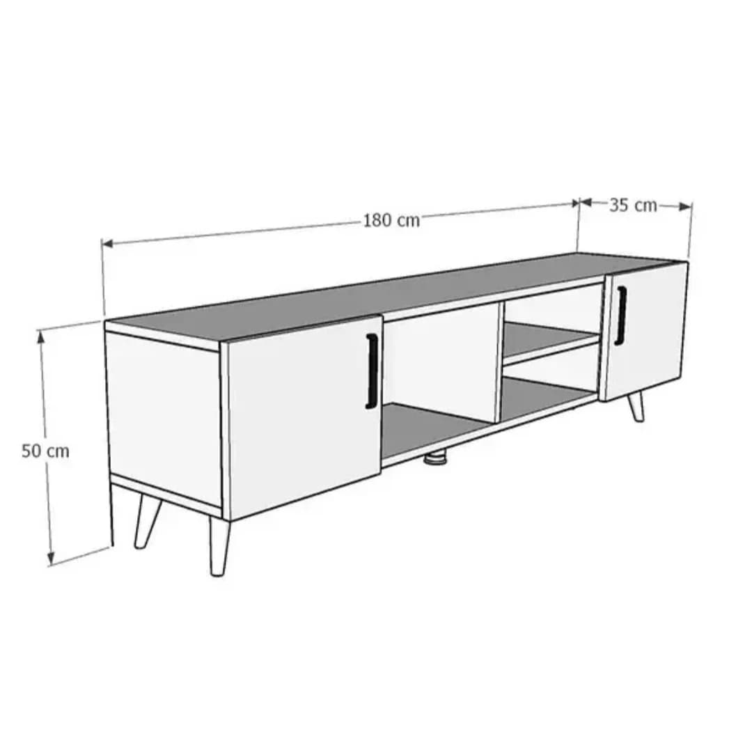 TV üçün tumba SO101, laminat, 35x180x50 sm — image 3