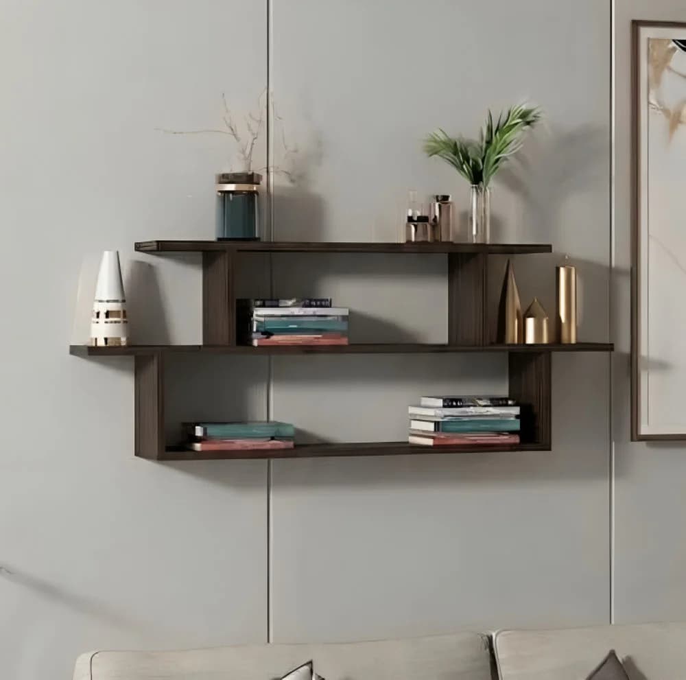 Rəf MB1, laminat, venge, 100x60x25 sm