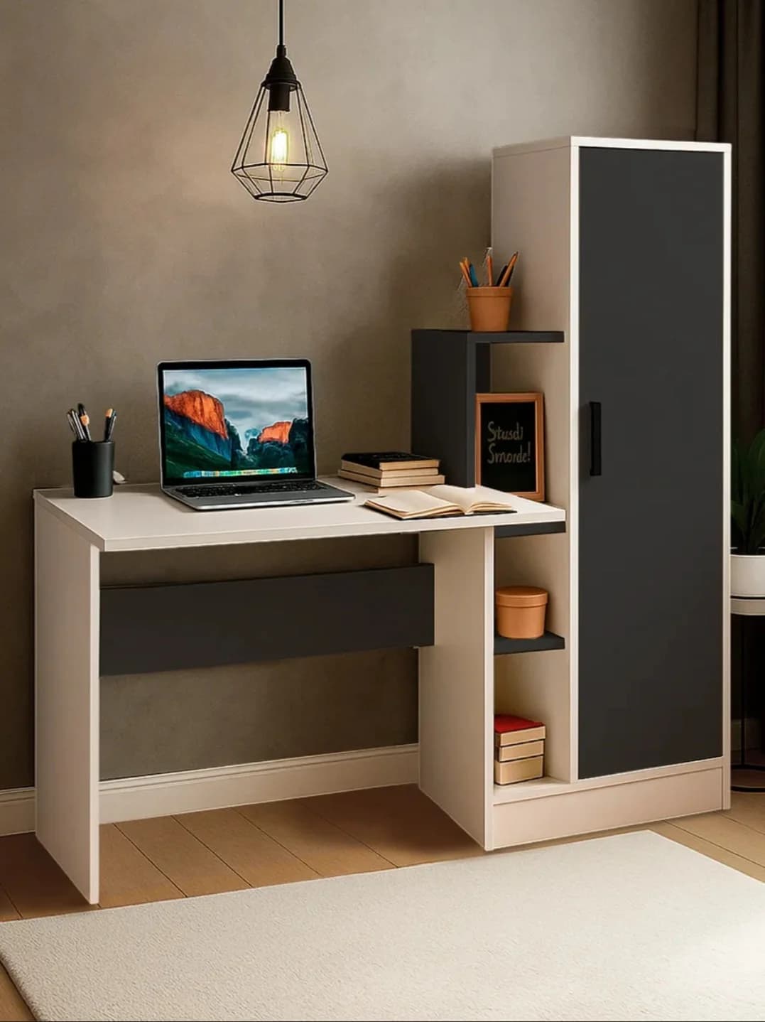 Yazı masası s061, laminat, 135x60x135 sm