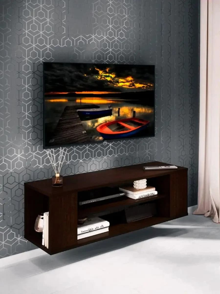 TV üçün tumba Yagmur, laminat, venge, 90x26x33 sm