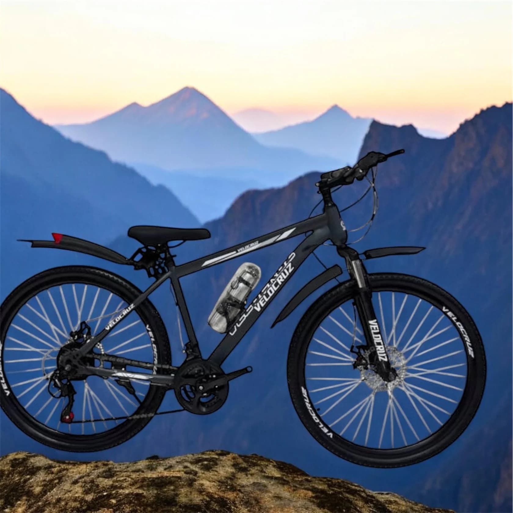 Dağ velosipedi Velocruz 8332, 26", qara
