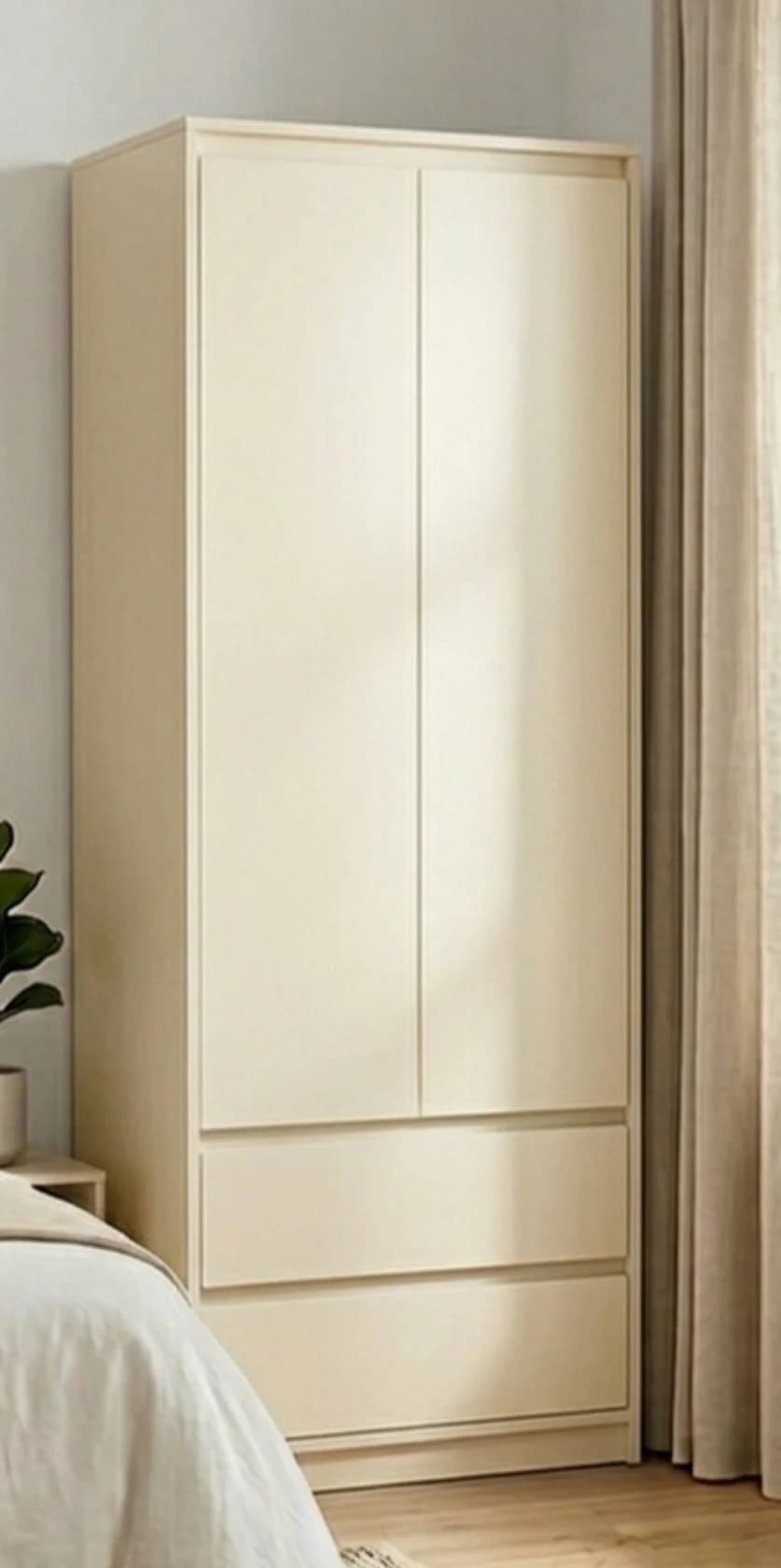 Döşəməüstü dolab MB 4, laminat, Bej, 190x80x52sm