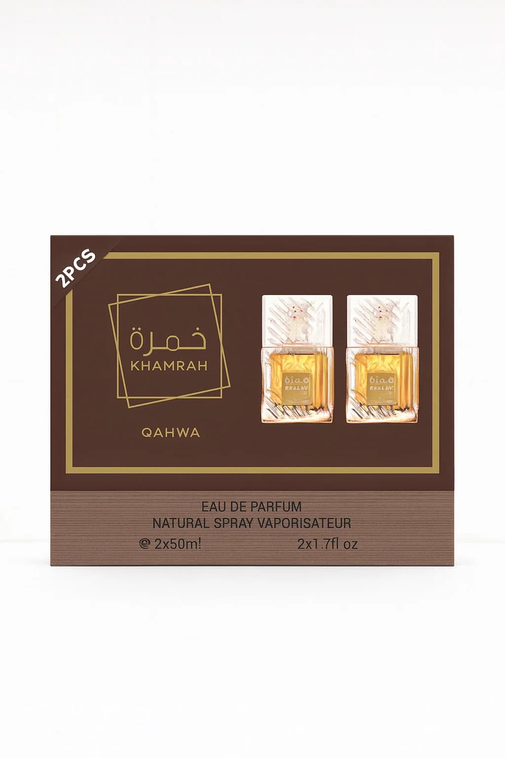 Unisex Extrait de Parfum PRW KHAMRAH Qahwa 2-li Ətir Seti 2X50 ml