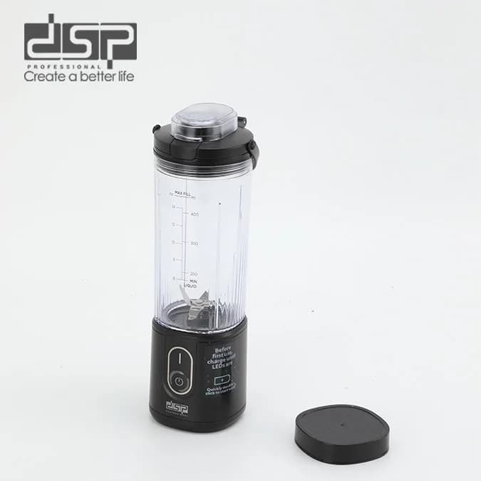 Blender DSP KJ2206 LRD, portativ, mexaniki, 0.4 L, qara — şəkil 5