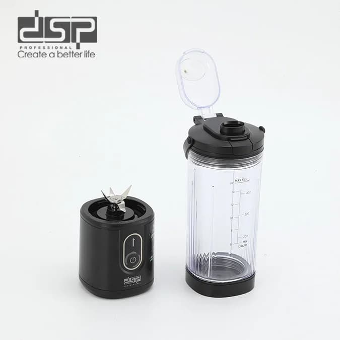 Blender DSP KJ2206 LRD, portativ, mexaniki, 0.4 L, qara — şəkil 4