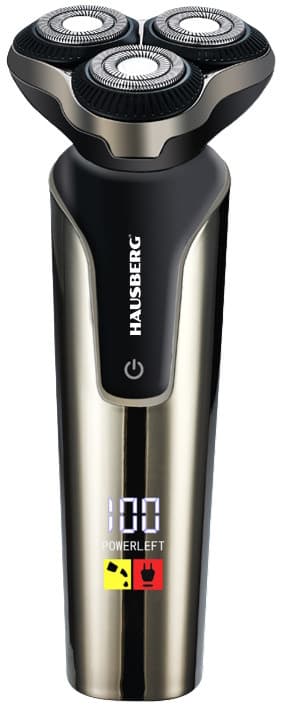 Saç qırxan maşın Hausberg, HB-78 ELH, Standart trimmer, Batareyalar, Boz, 1 taxma — şəkil 3