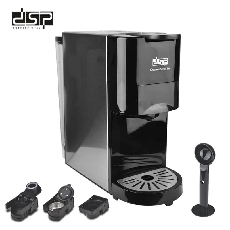 Qəhvə maşını DSP KA3046 LRD, Kapsullar, 1450 Vt, 0.8 L, Gümüşü — изображение 5