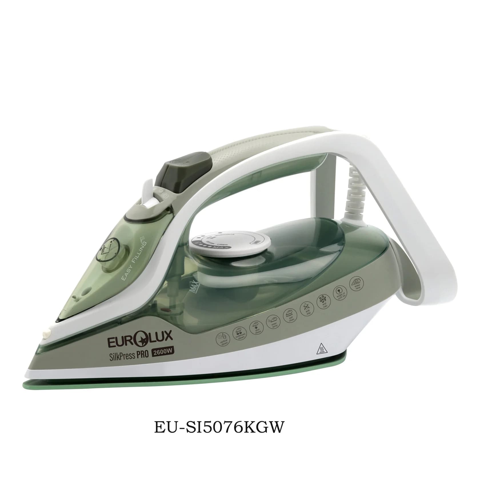 Ütü Eurolux, Keramika, 2600 Vt, Yaşıl — şəkil 3
