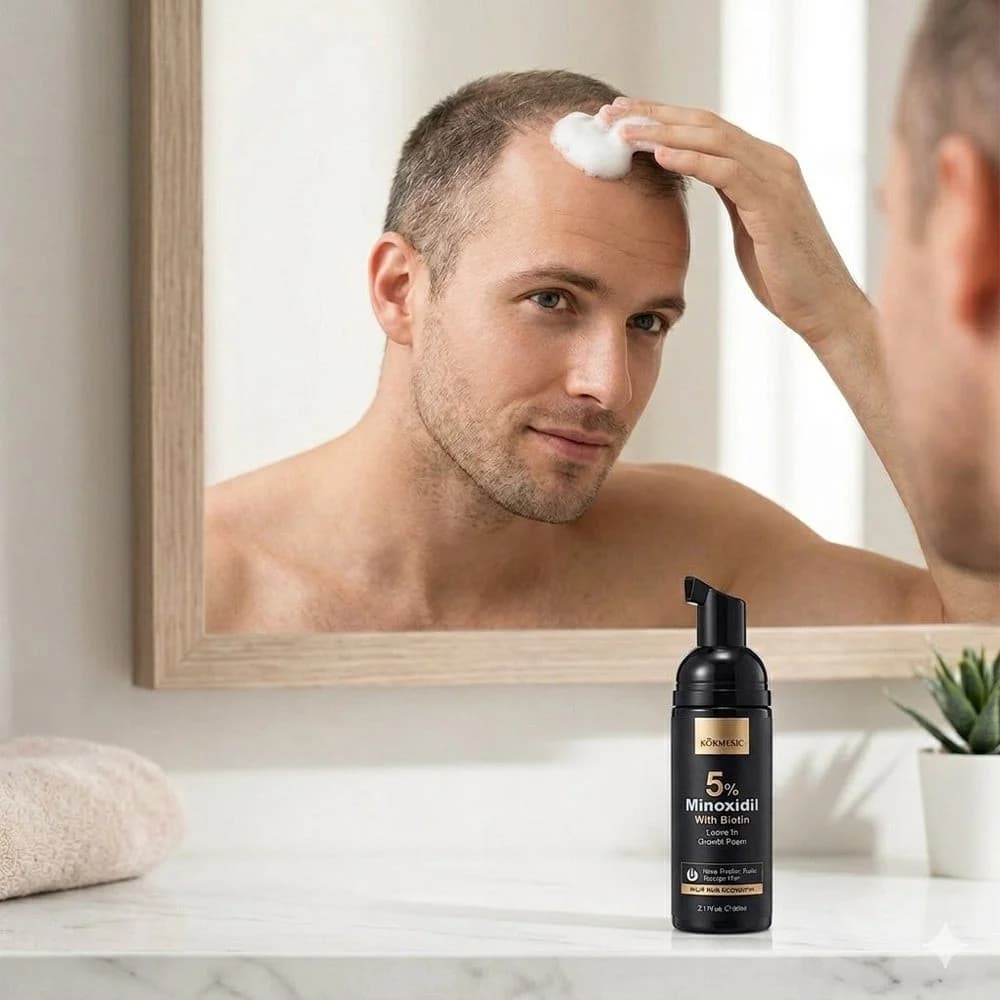 Saç köpüyü 5% Minoxidil With Biotin, 60 ml — şəkil 3