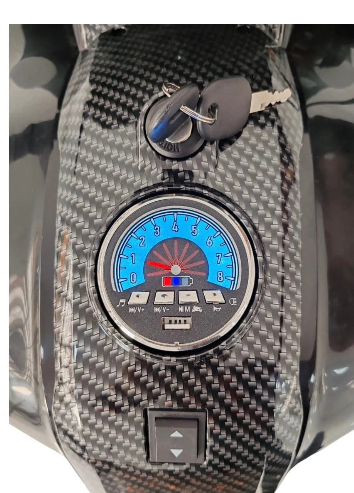 Uşaq eleketrik motosikli RS8, qara, 15 yaşa qədər — şəkil 5