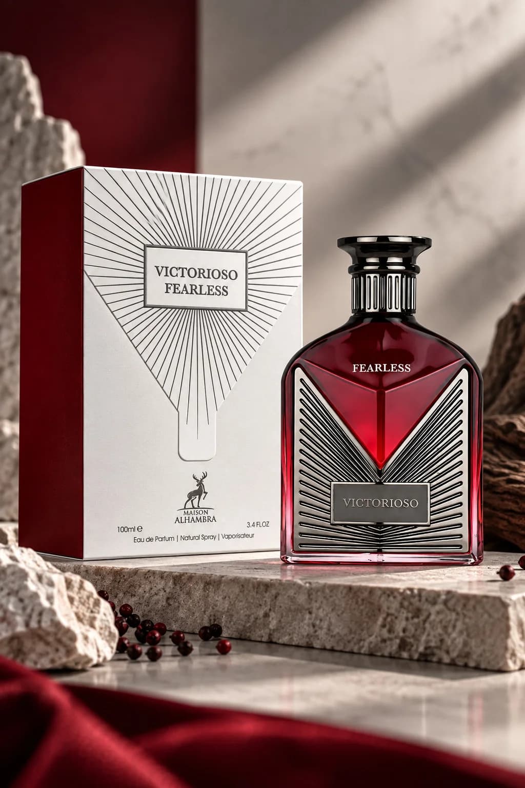 Alhambra Victorioso Fearless kişilər üçün ətir suyu, 100 ml