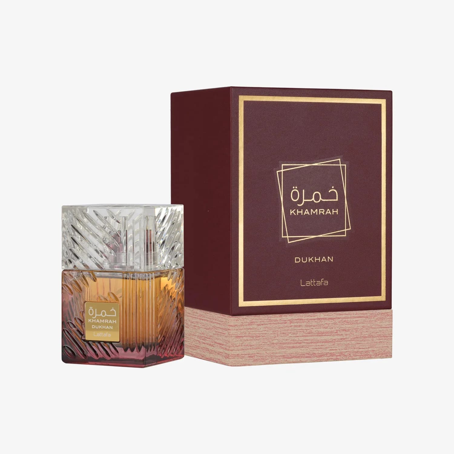Khamrah Dukhan Lattafa Perfumes ətir suyu kişilər üçün, 100 ml