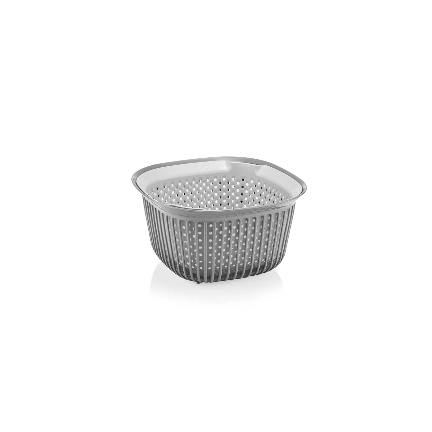 Süzgəc Foly Life Linea, plastik, boz, 4000 ml — şəkil 2