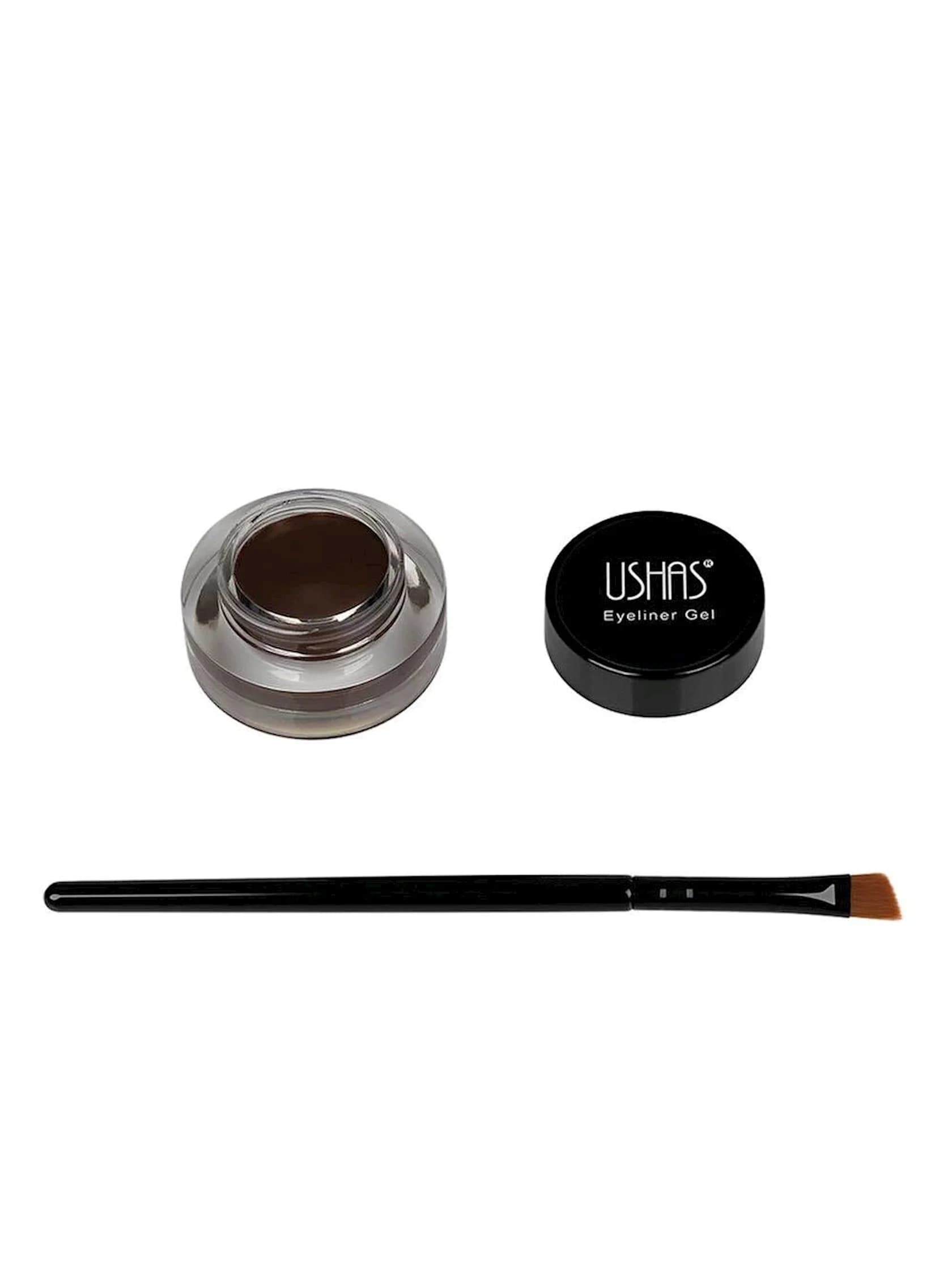 Göz üçün gel layner Ushas Cosmetics Longlasting Waterproof Smooth Brown