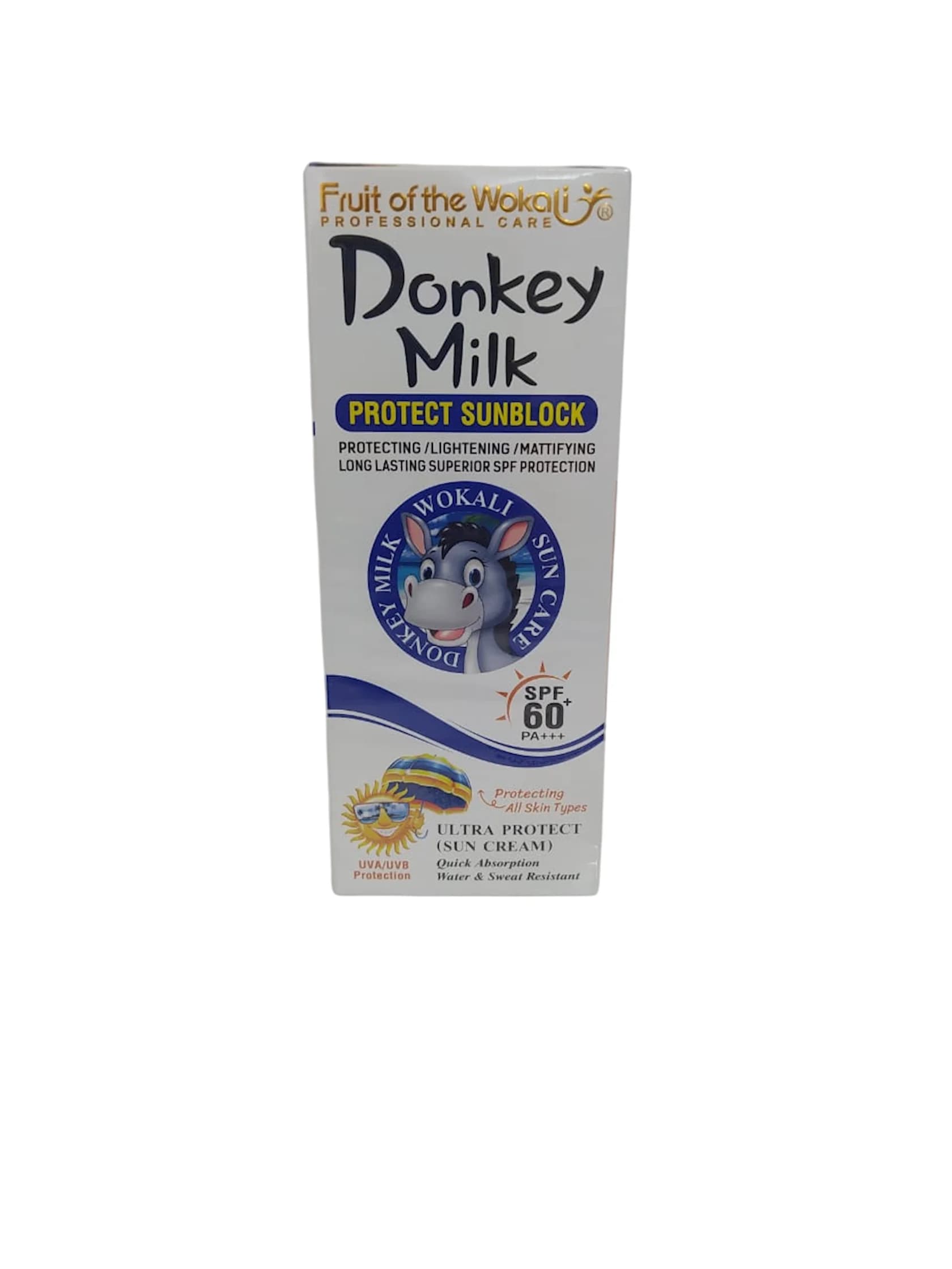 Günəşdən qoroyucu krem Wokali Donkey Milk SPF60 Blue 130 ml — şəkil 2