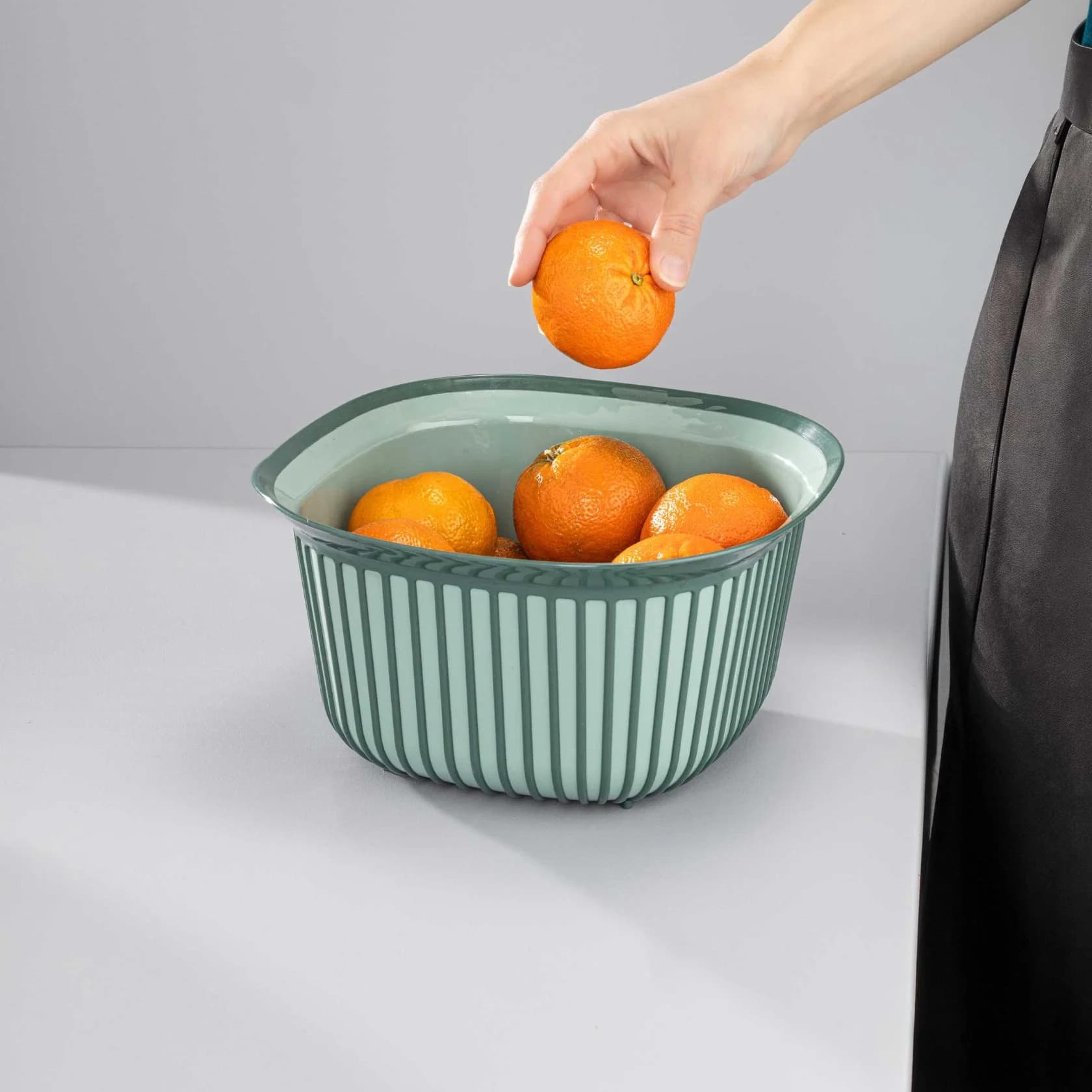 Kasa Foly Life Linea, plastik, yaşıl, 3 l — şəkil 2