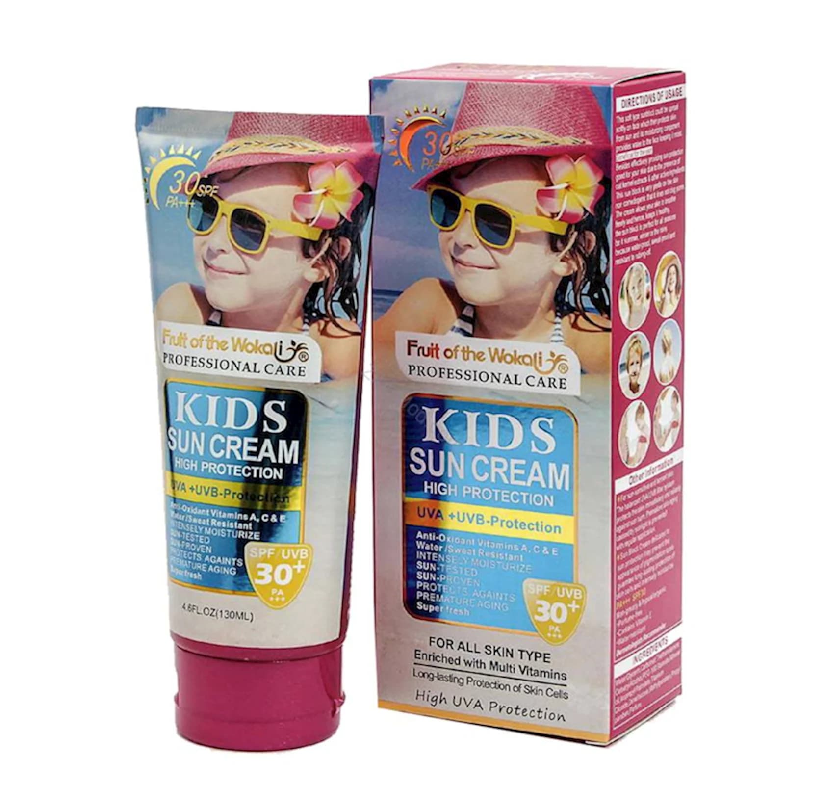 Uşaqlar üçün günəşdən qorunma kremi Wokali Kids Sun Cream Spf 30 PA+++ 130 ml