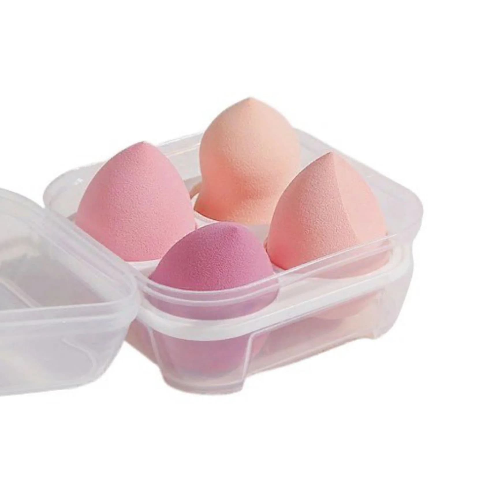 Makiyaj üçün sponj dəsti Makeup egg box, 4 ədəd