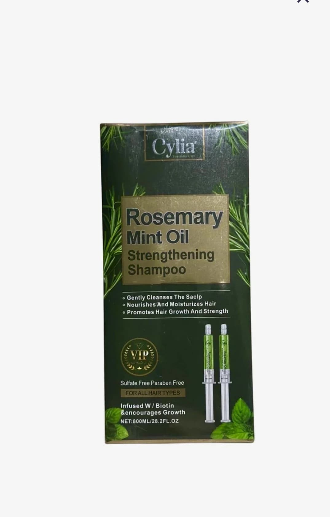 Şampun saçlar üçün Cylia Rosemary Mint Oil, 800 ml — изображение 2