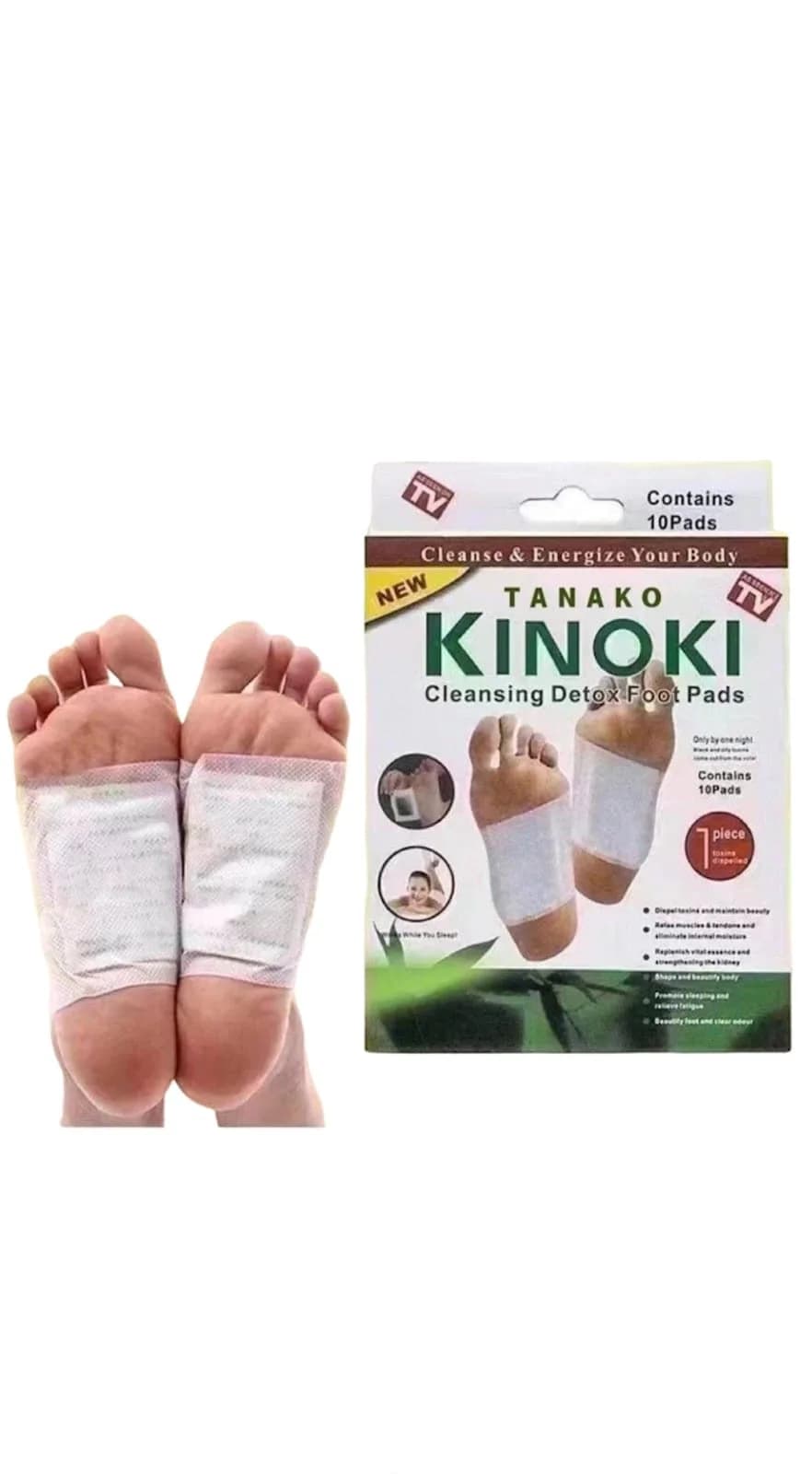 Pəncə üçün patçlar Kiyome Kinoki, təmizləyici, 10 əd