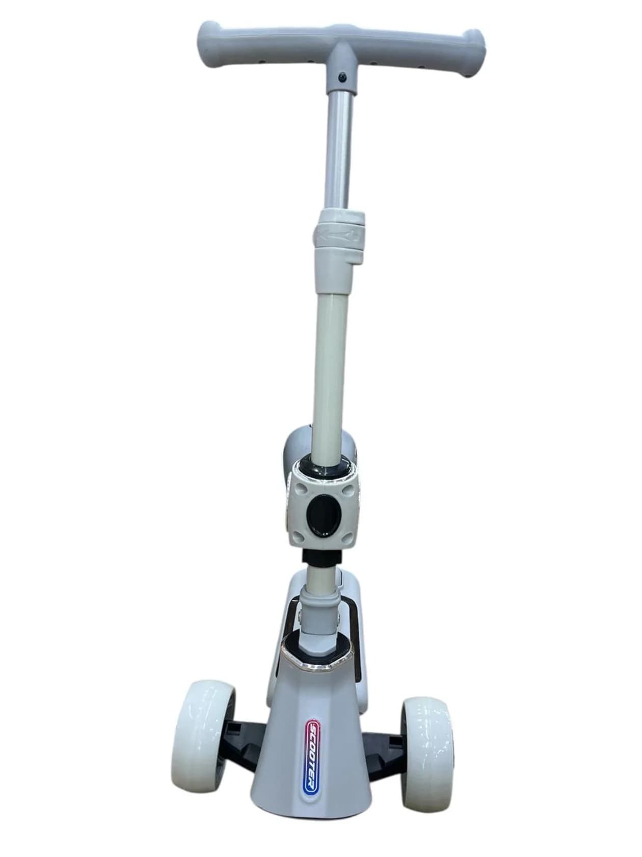 Uşaq samokatı 5237_588-1B, oturacaqlı, bluetooth-la, boz — şəkil 2