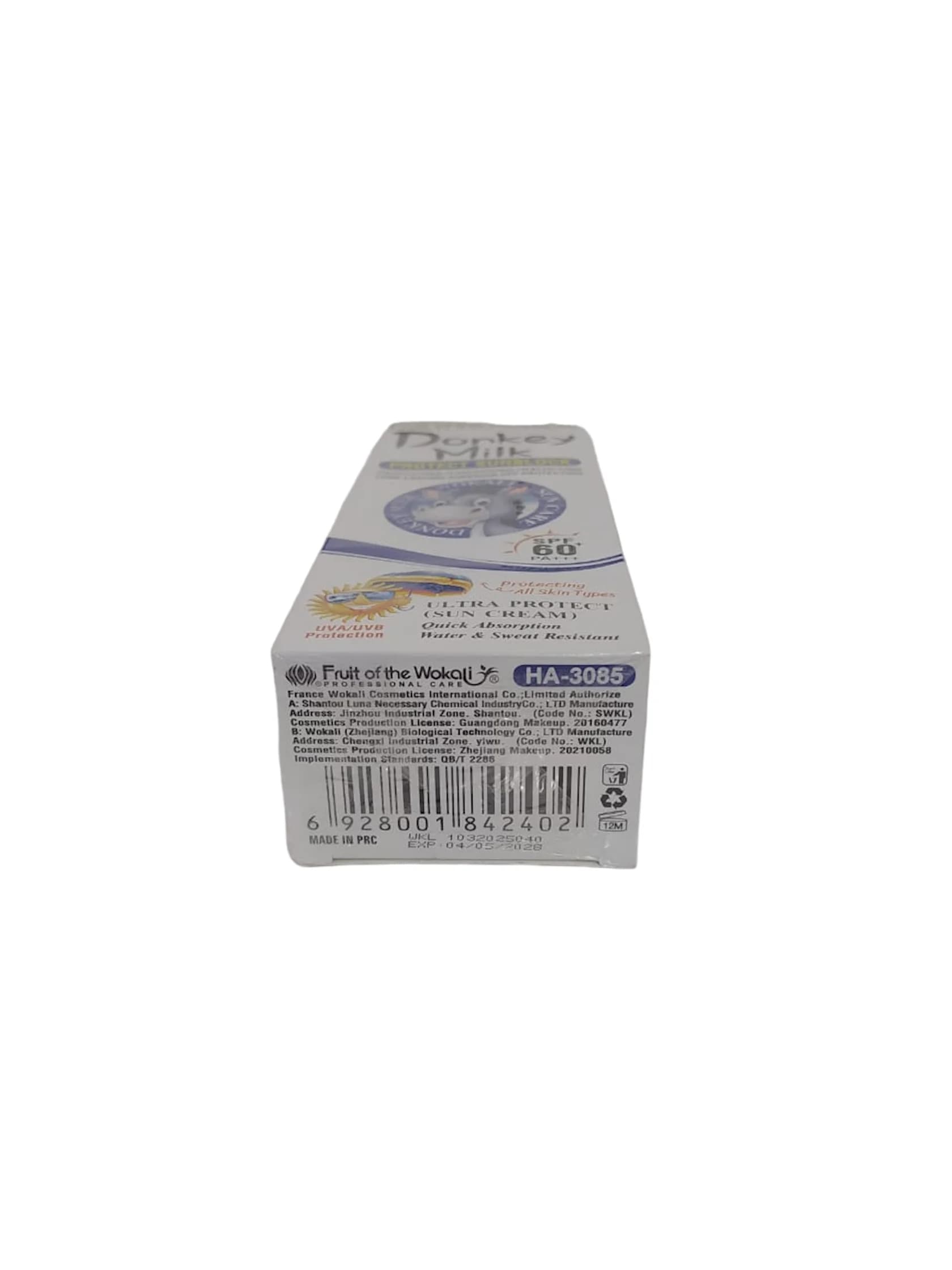 Günəşdən qoroyucu krem Wokali Donkey Milk SPF60 Blue 130 ml — şəkil 3