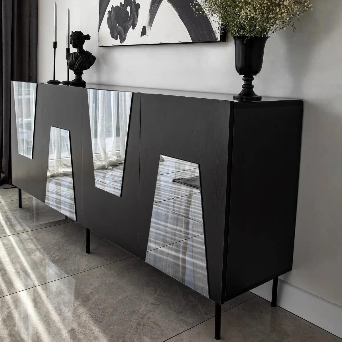 Tv üçün tumba Elegant Wood ZARR224, laminat, 180x80x40.3 sm — image 3