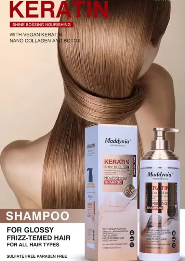 Saçlar üçün şampun Maddynia Professional Keratin Shine Boosting, qıdalandırıcı, 850 ml — image 2