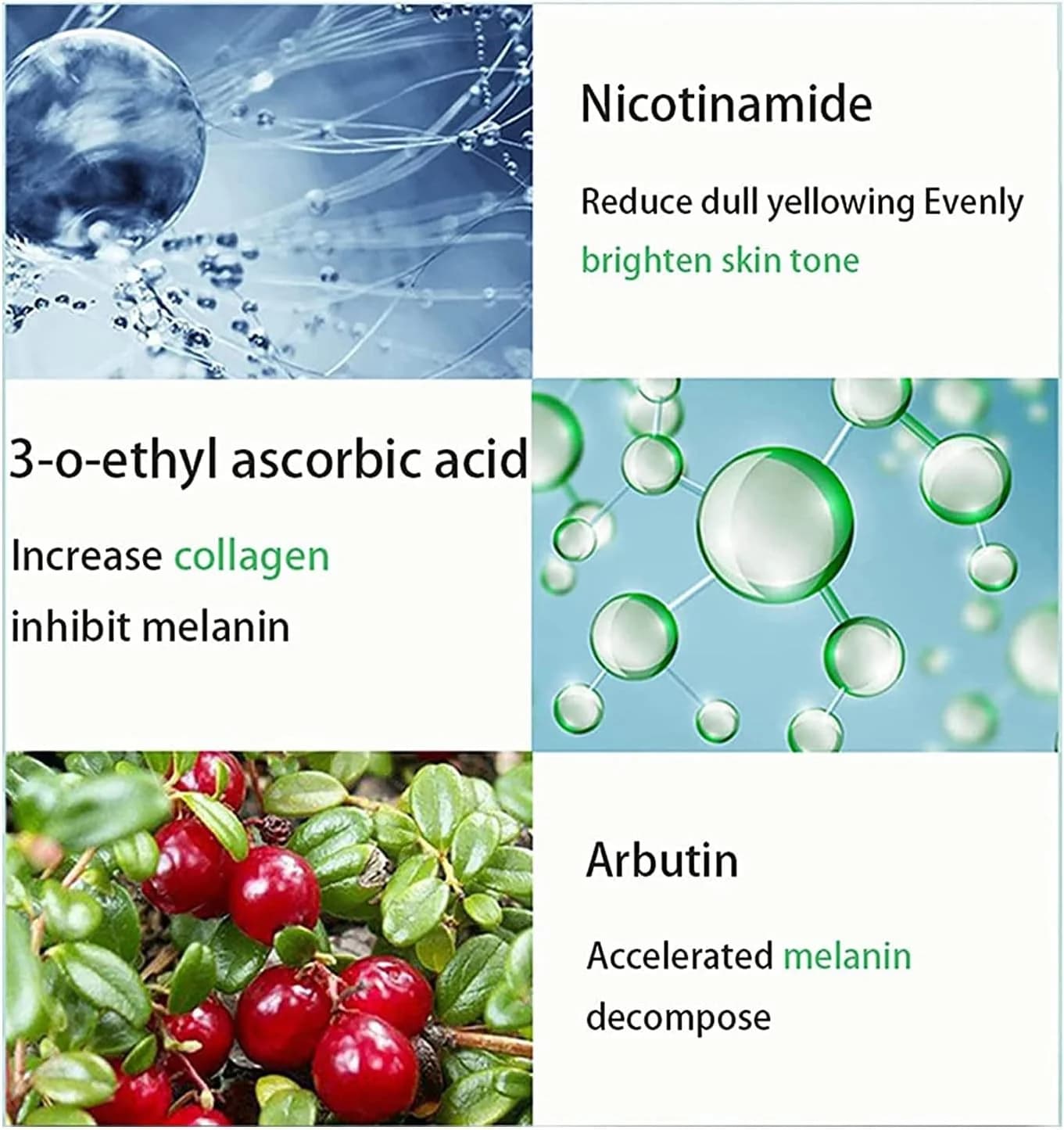 Ağardıcı və möhkəmləndirici üz kremi, arbutin tərkibli, 20 ml — изображение 4