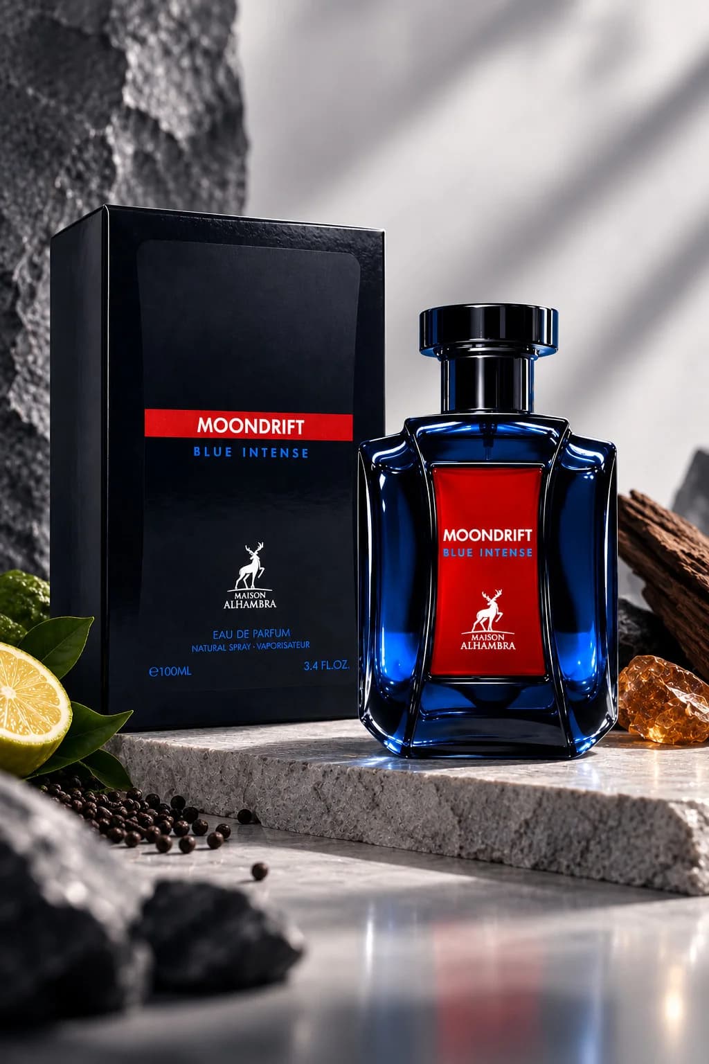 Alhambra Moondrift Blue Intense kişilər üçün ətir suyu, 100 ml