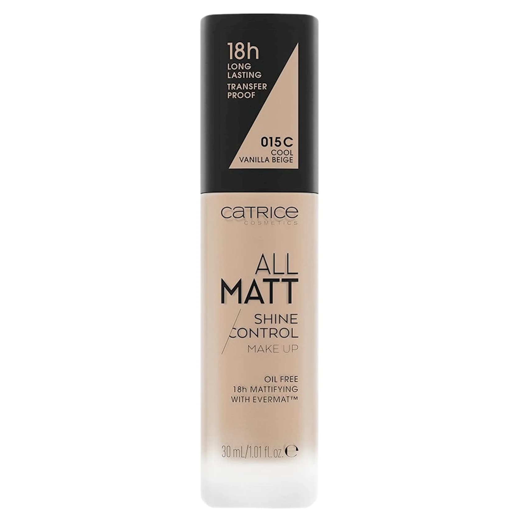 Tonal baza Catrice All Matt Shine Control make-up 015 Cool Vanilla 30 ml