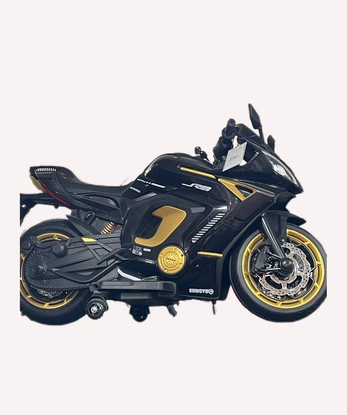 Uşaq eleketrik motosikli RS8, qara, 15 yaşa qədər — şəkil 6