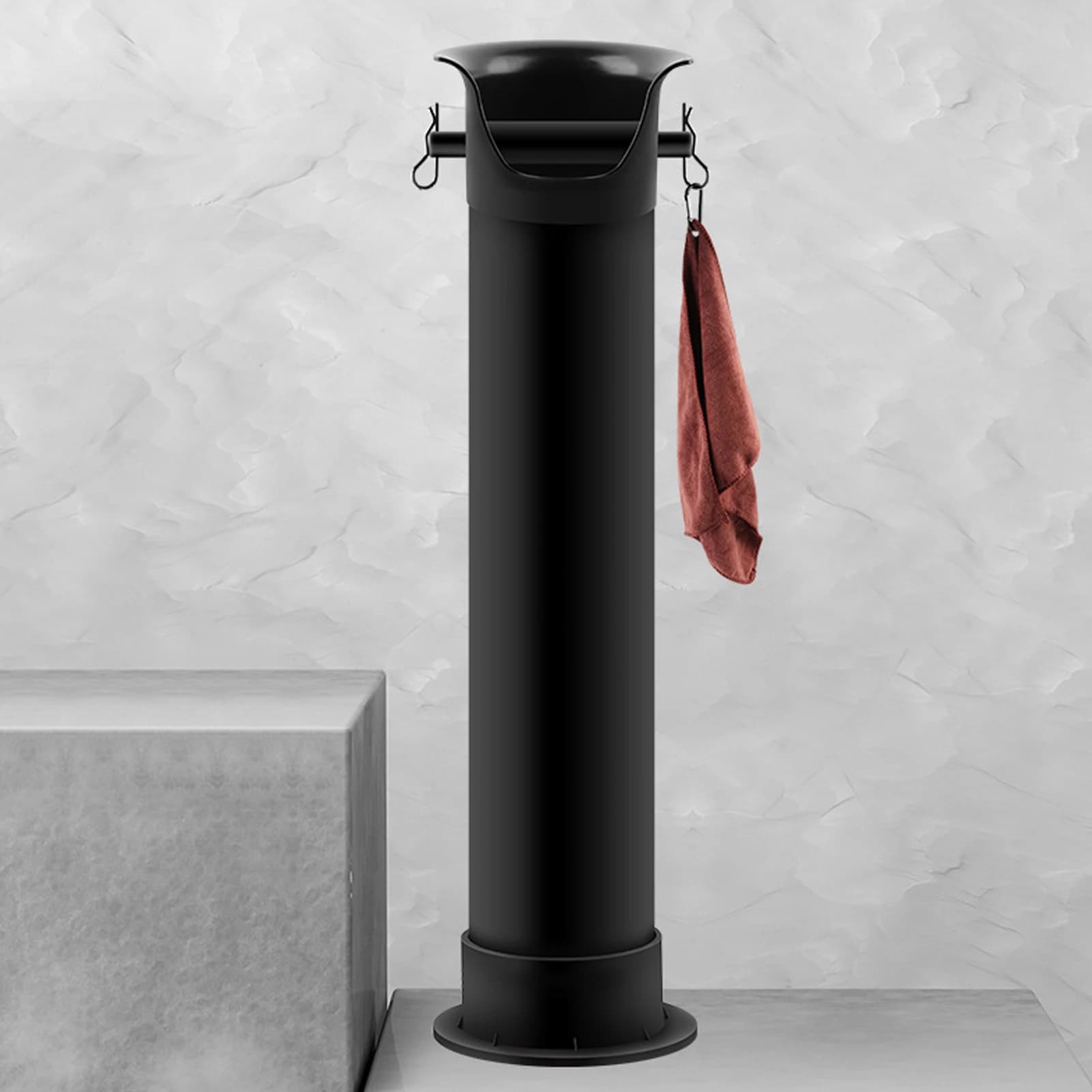 Qəhvə Telvəsi üçün Taxta Qutu (Knock Box) / Barista Taxta Qutusu - Image