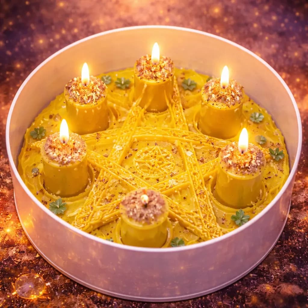 Uğur, Şans & Bərəkət Ritual Şamı – Pozitiv Enerji & Bolluq