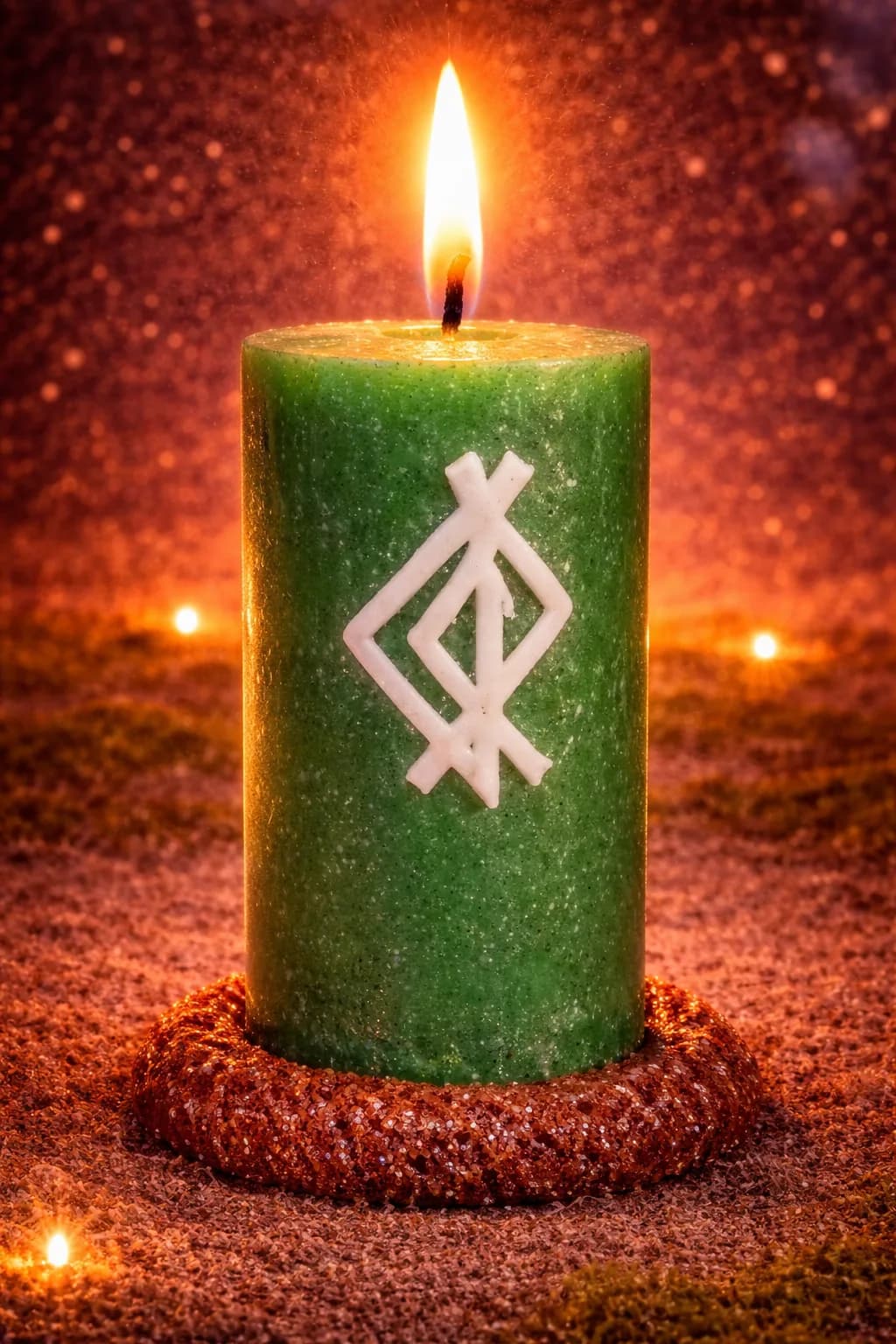 Pul Axını & Bərəkət Ritual Şamı – Stabil Gəlir & Bolluq Enerjisi