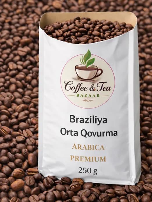 Brazil Arabica Orta Qovurma Qəhvə – Coffee & Tea Bazaar