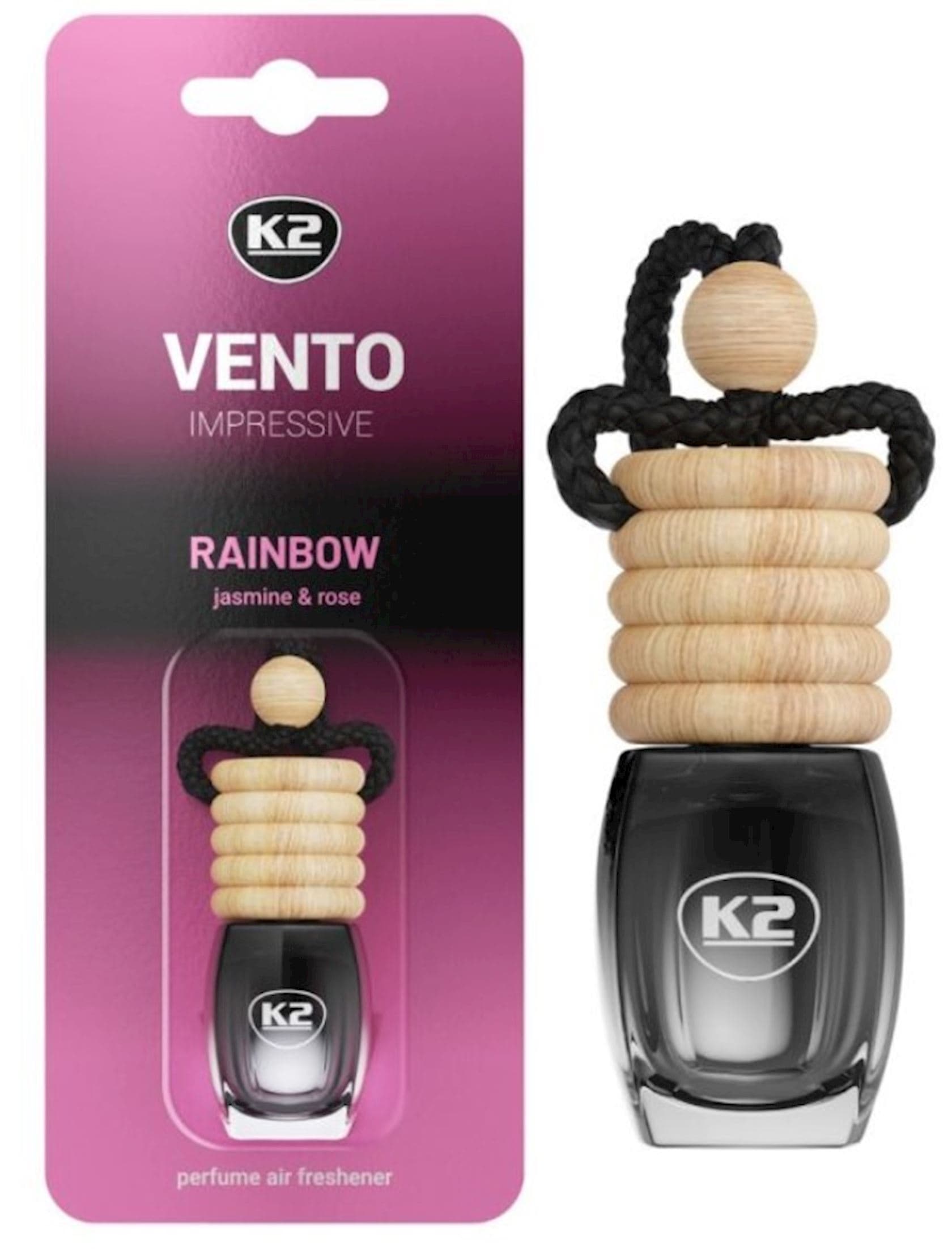 Avtomobil üçün ətirləndirici K2 Vento Impressive Rainbow Jasmine&Rose, 8 ml