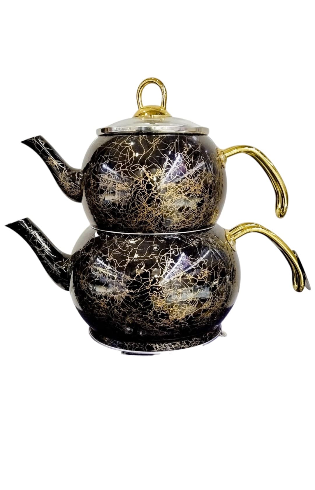 Çaydan dəsti Vicalina VL-AA02S, 2 l + 1.2 l, qara