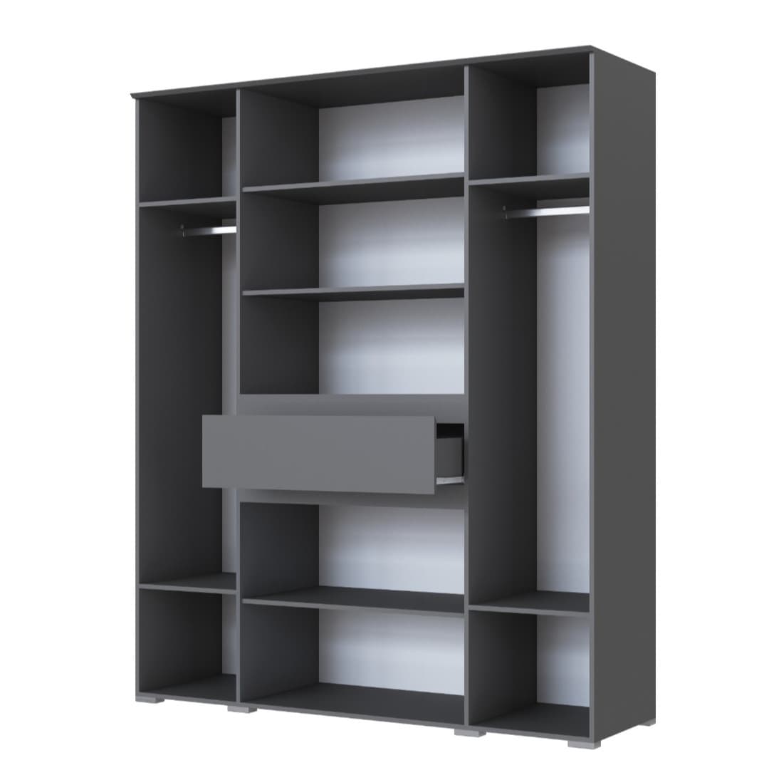 Şkaf SO80, laminat, antrasit, 50x160x200 sm — изображение 2