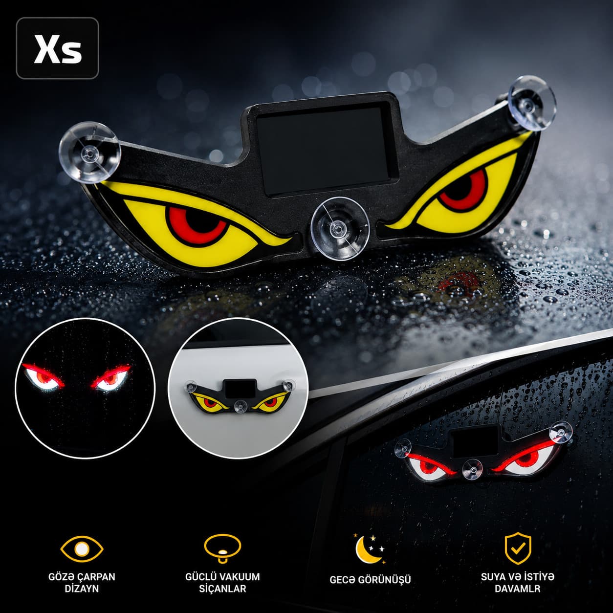 Xarici LED işıq avtomobil üçün, qara
