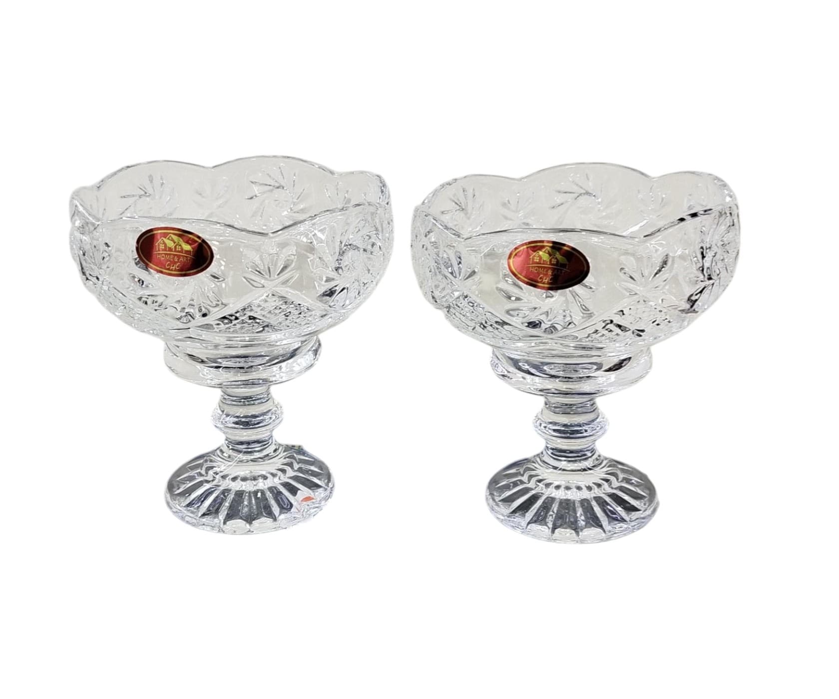 Dondurma qabı dəsti Berlin Glass B-0142, 2 əd, şəffaf