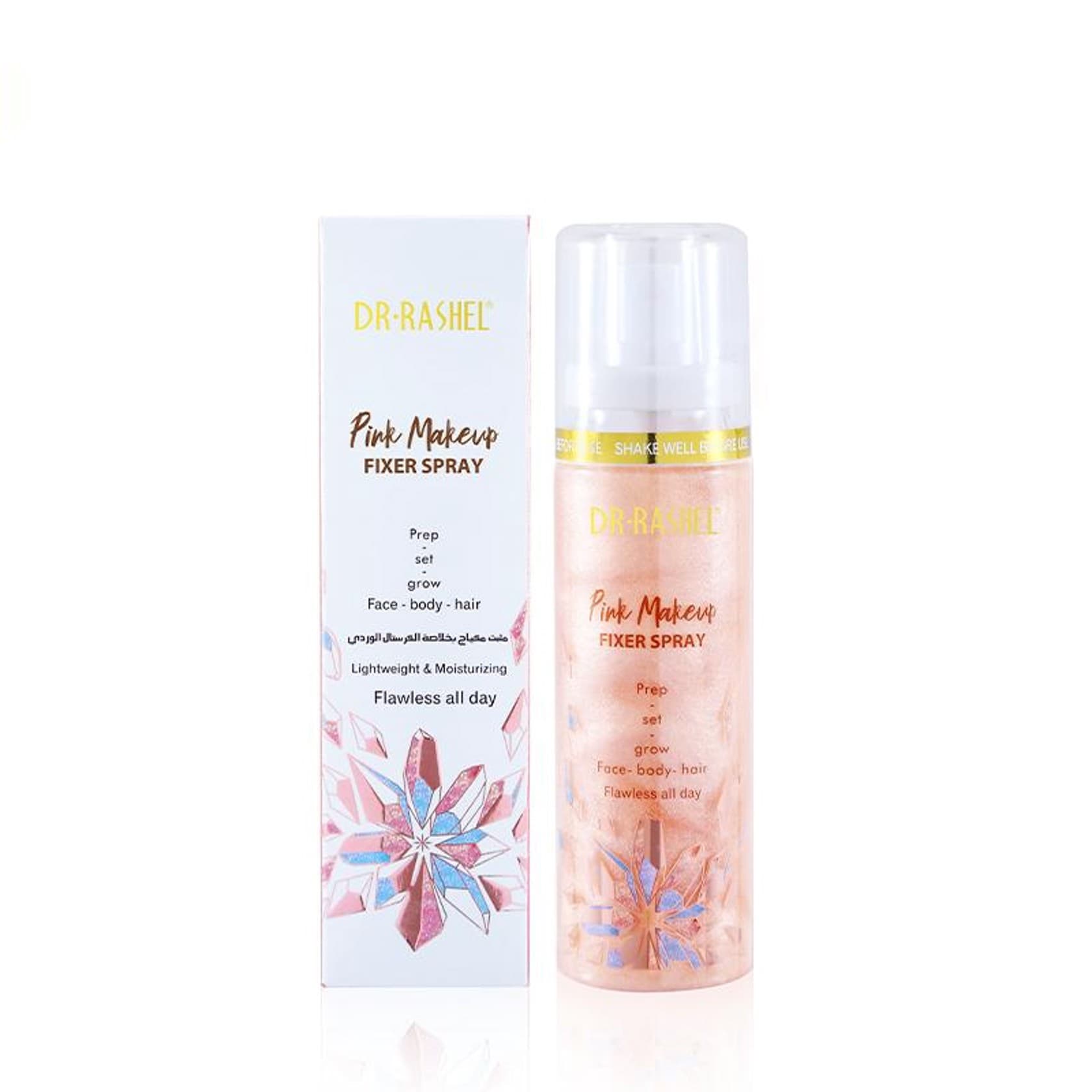 Makiyaj üçün sprey-bərkidici Dr.Rashel Pink Makeup Fixer Spray 100 ml