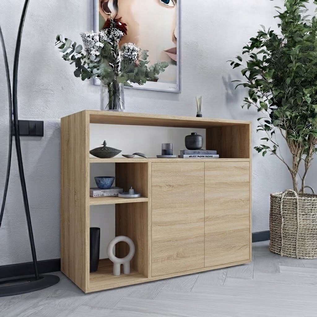 Komod No Brand MB 39, laminat, sanoma, 140x90x40 sm