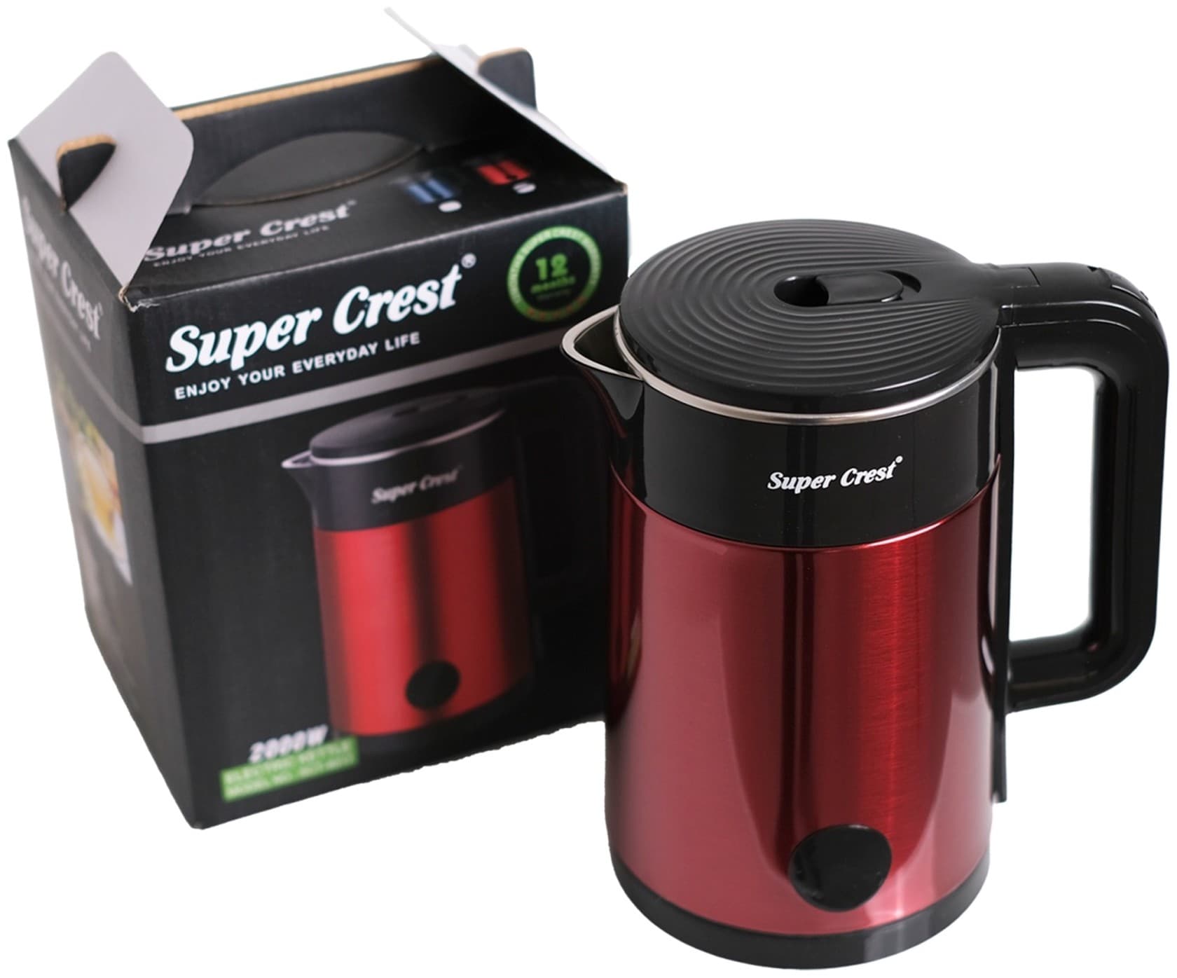 Elektrik çaydan Super Crest SCT-4017 Red/Black — image 6