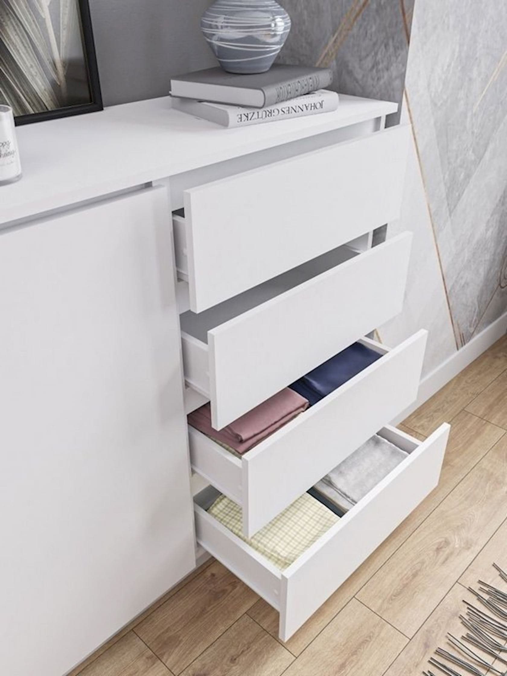 Komod, 99x160.4x40.4 sm, LDSP, ağ — изображение 3