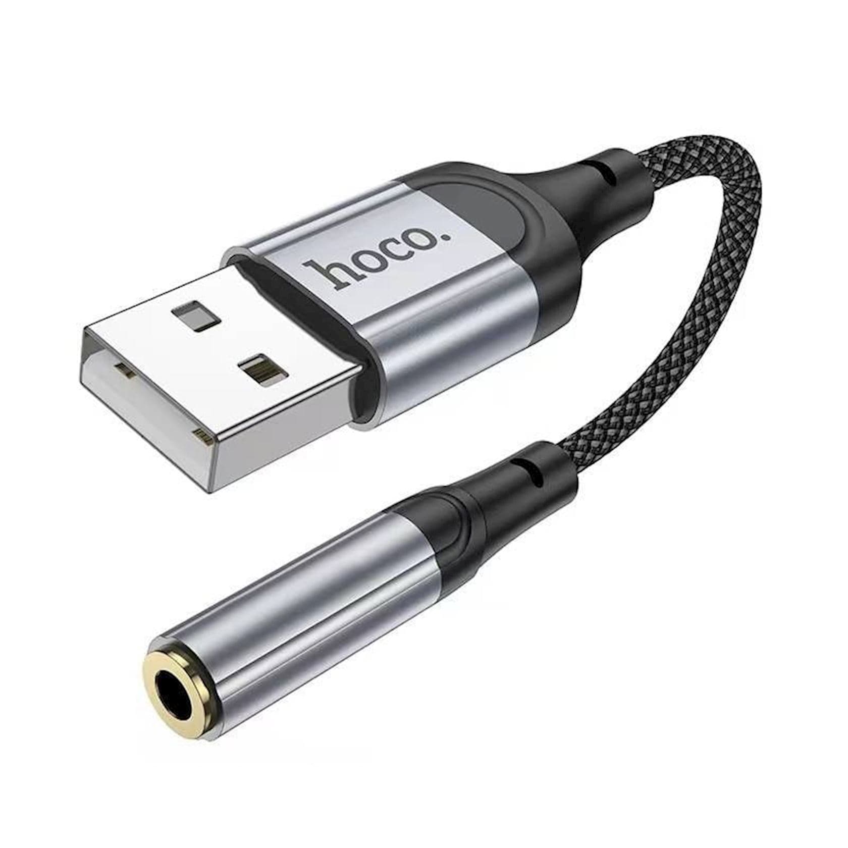 Ötürücü Hoco LS36 USB to AUX Black