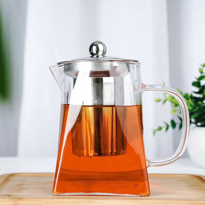 Dəmləmə çaydanı GR-45, şüşə, süzgəc ilə, 950 ml — изображение 2