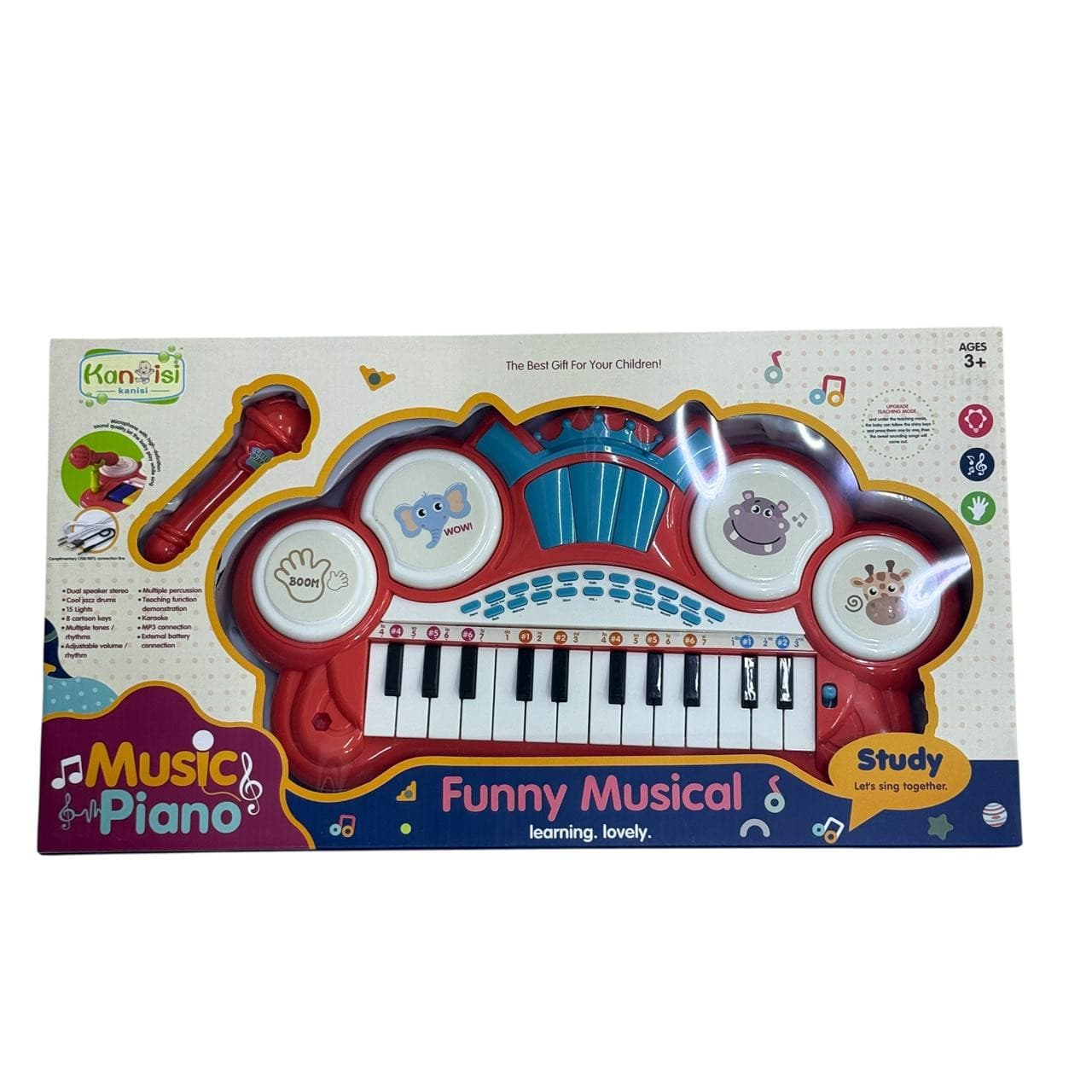 Uşaqlar üçün pianino 3708A, 3+ yaş